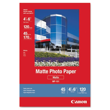 Canon Matte Photo Paper, 4x6, 45lb., White, PK120 7981A014